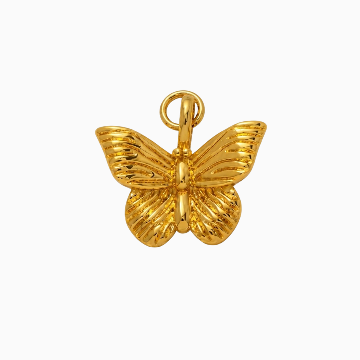 Breloques - Pendentif papillon doré