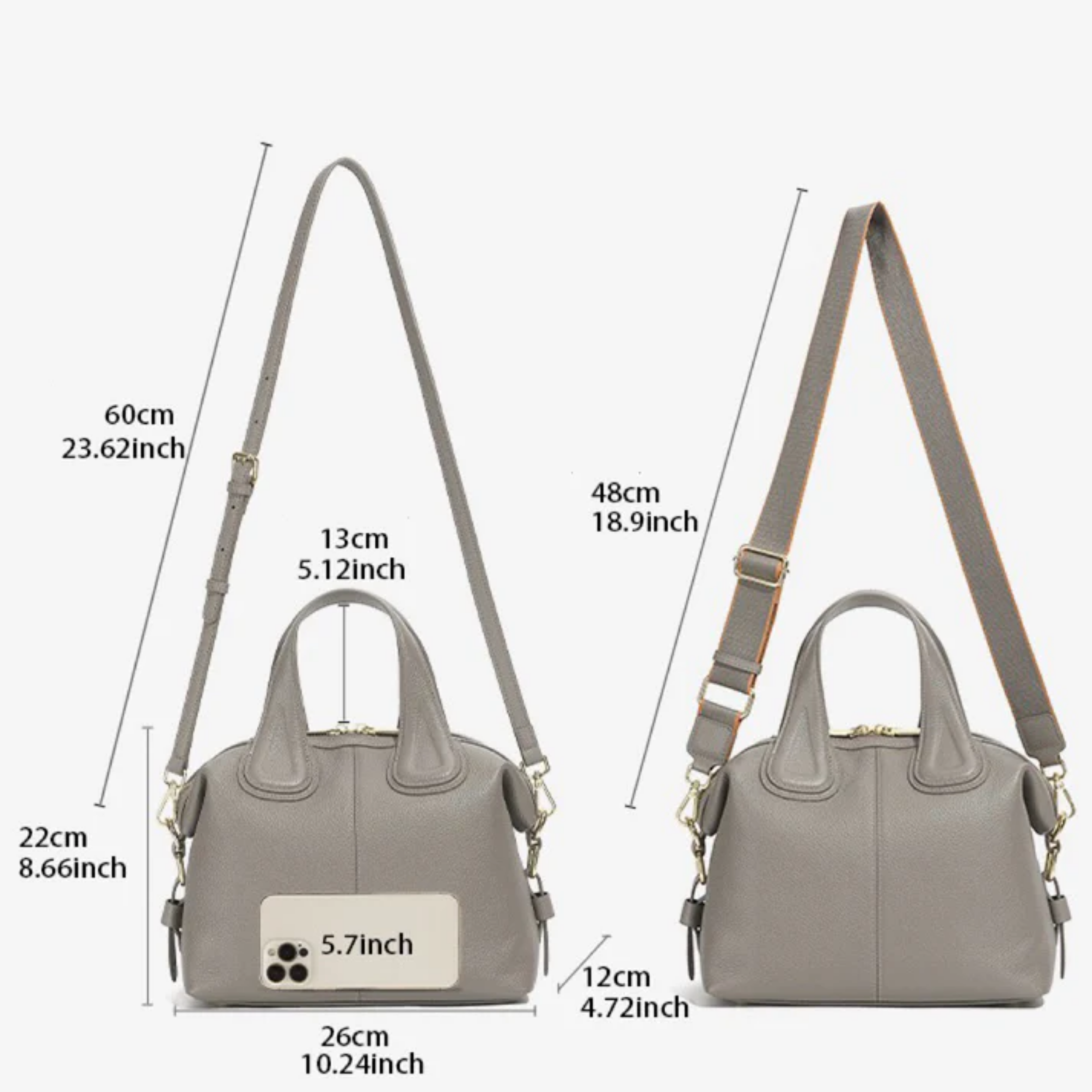 Lunévre Genuine Leather Shoulder Crossbody Bag