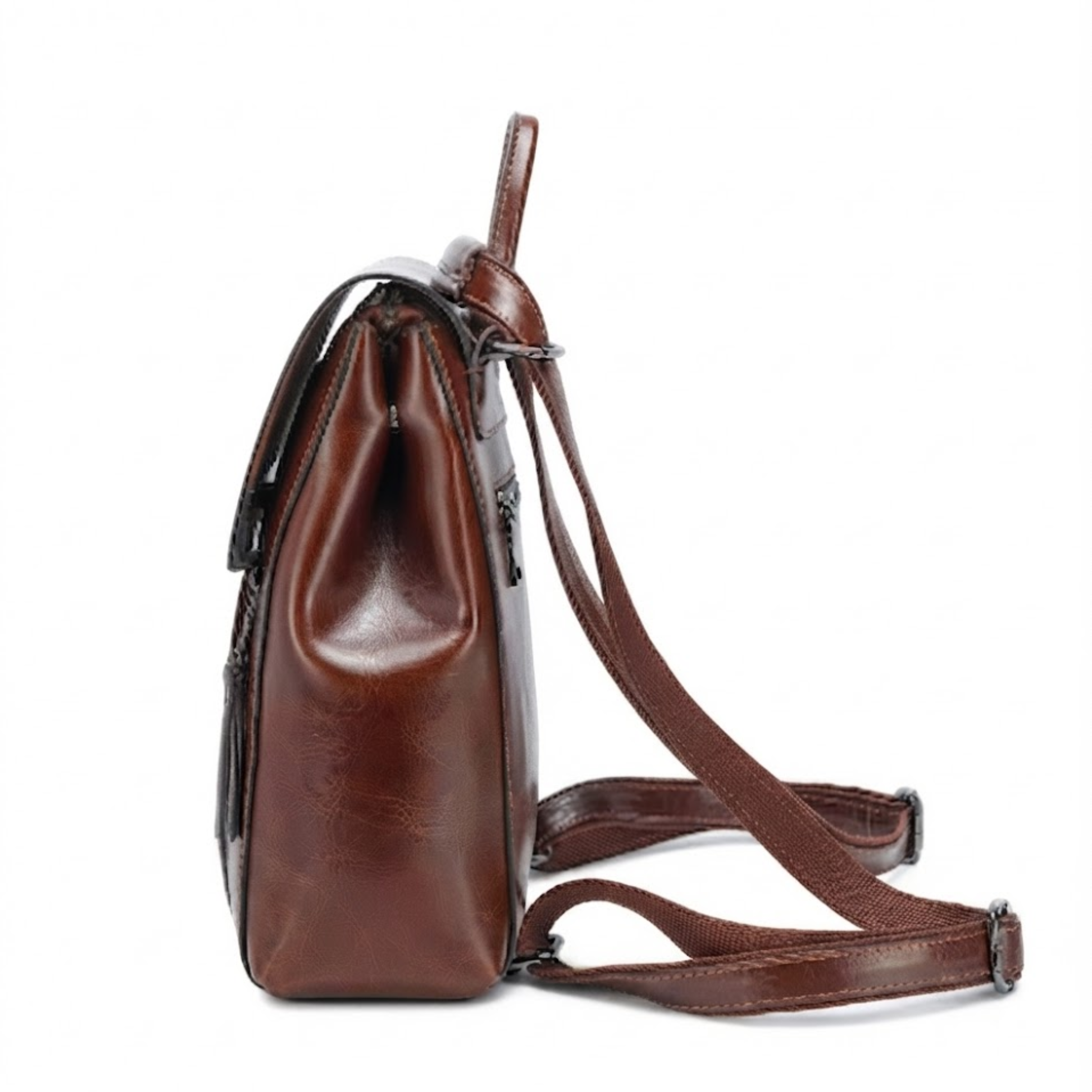 Sypheria Classic Leather Backpack