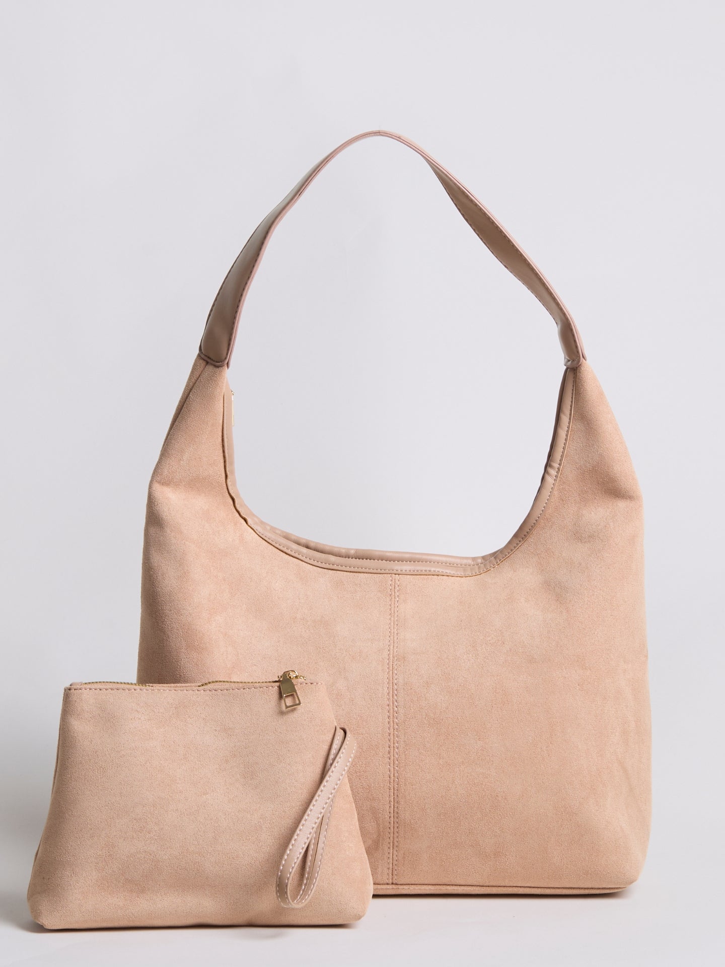 Elegant Vegan Leather Half-Moon Tote