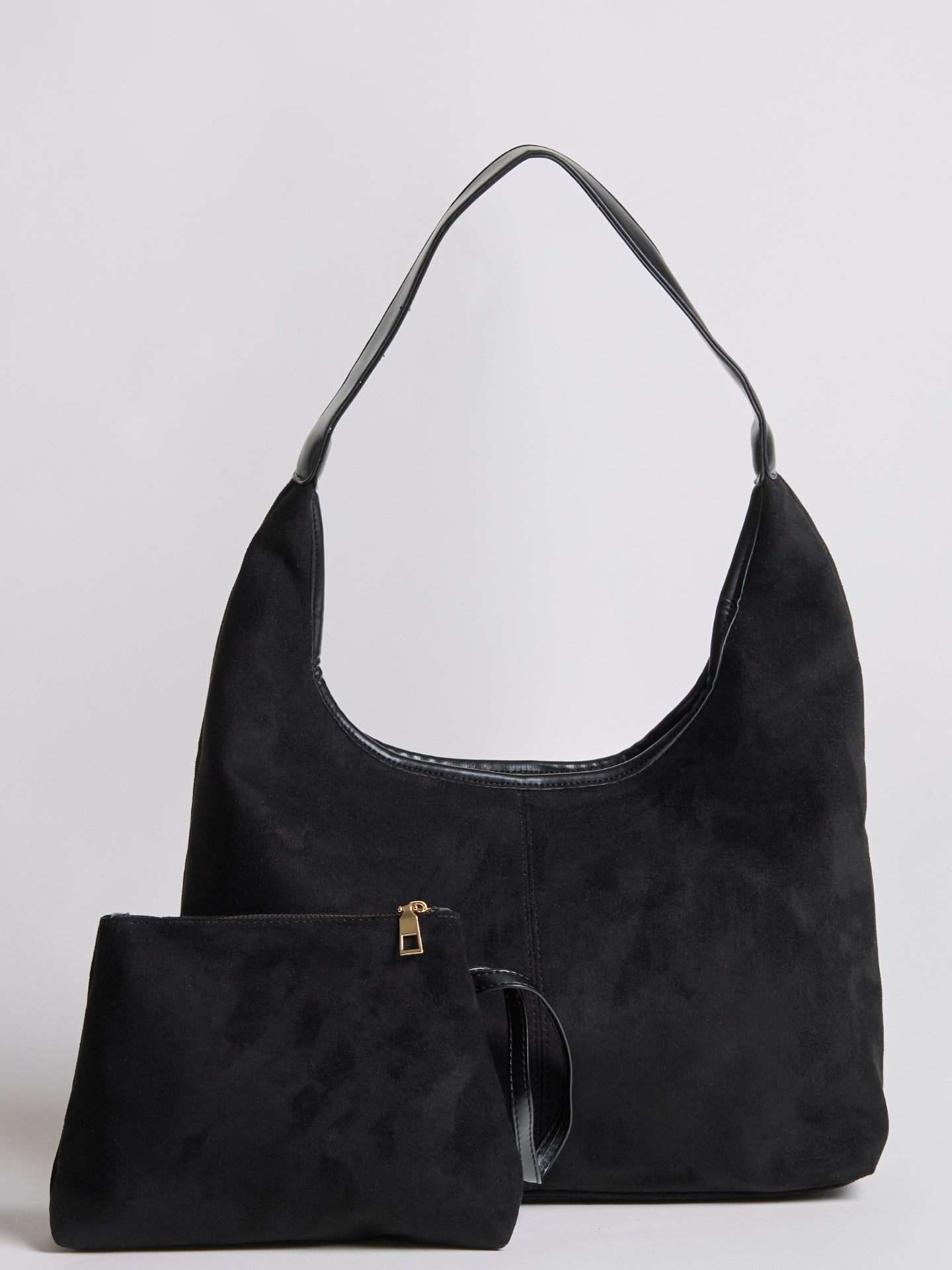 Elegant Vegan Leather Half-Moon Tote
