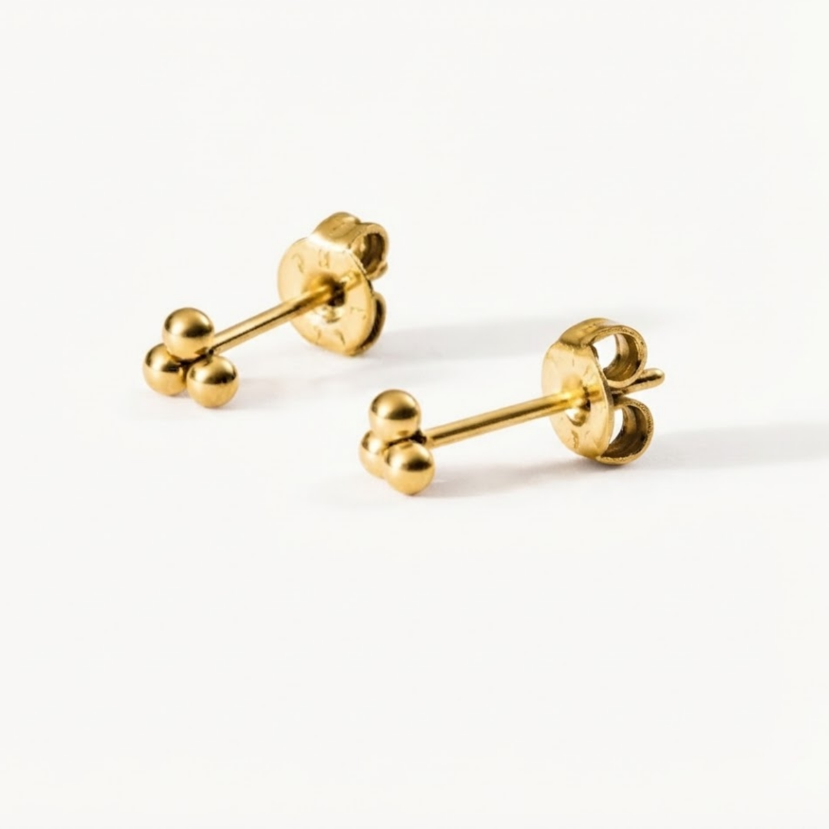 Orelune Triple Orb Earrings