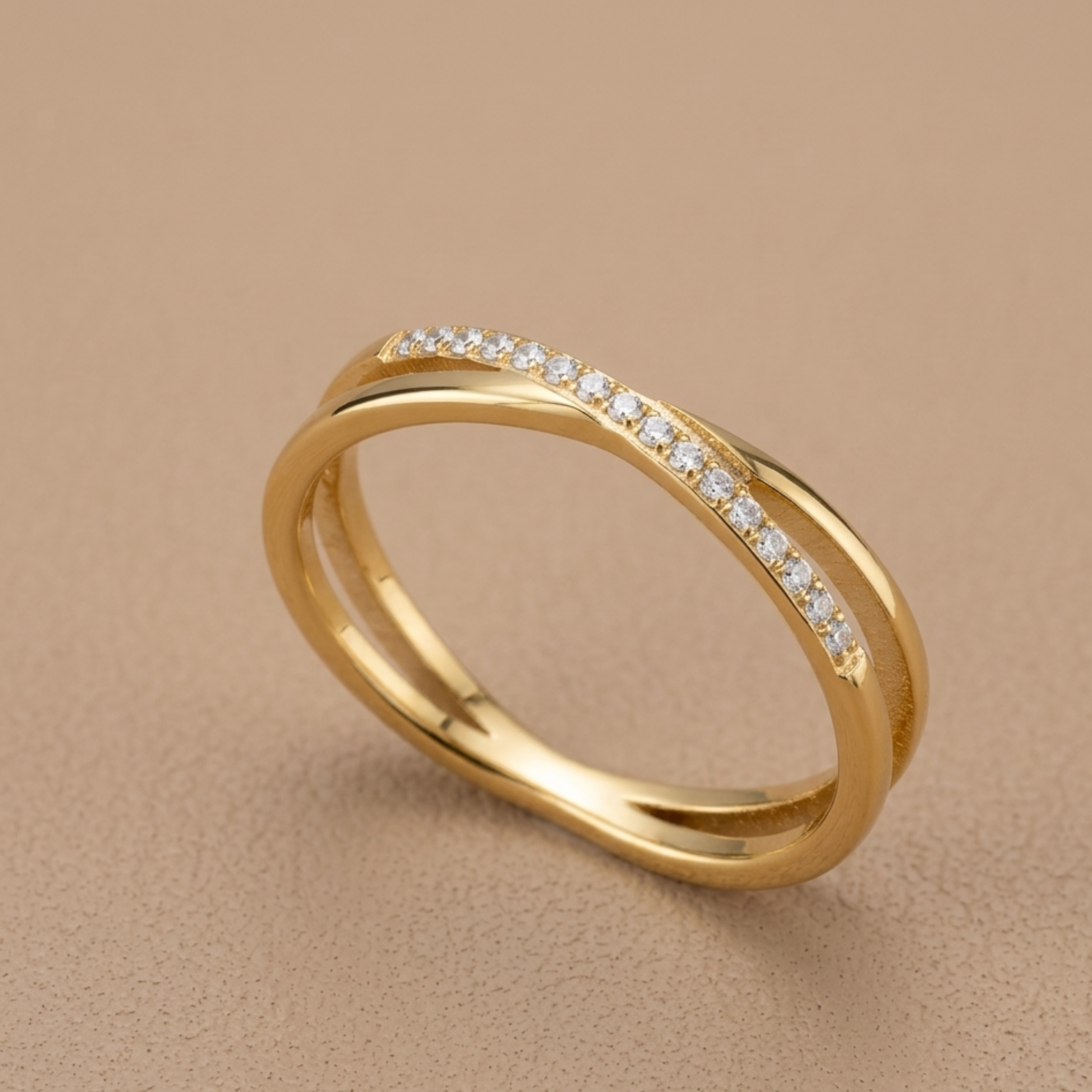 Clio Intertwined Stone Ring