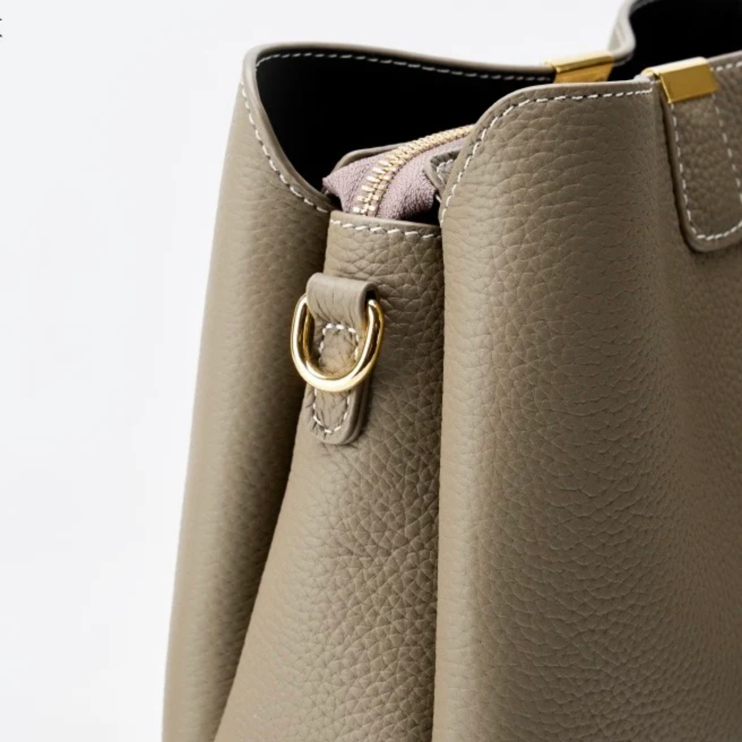 Verona Genuine Leather Bucket Handbag