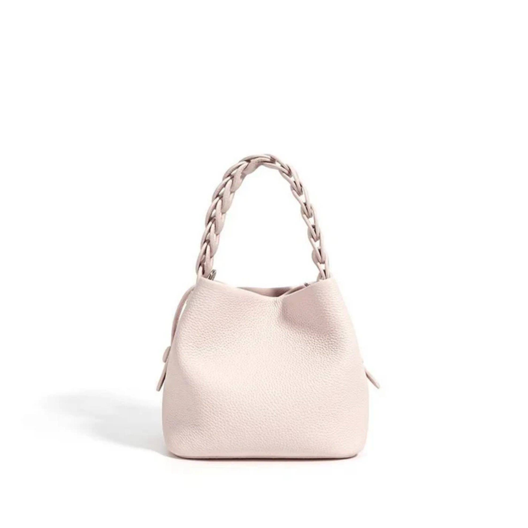 Olythéa Genuine Top-Grain Leather Bucket Bag