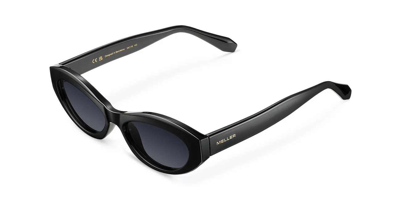 Elegant All-Black Cat-Eye Sunglasses