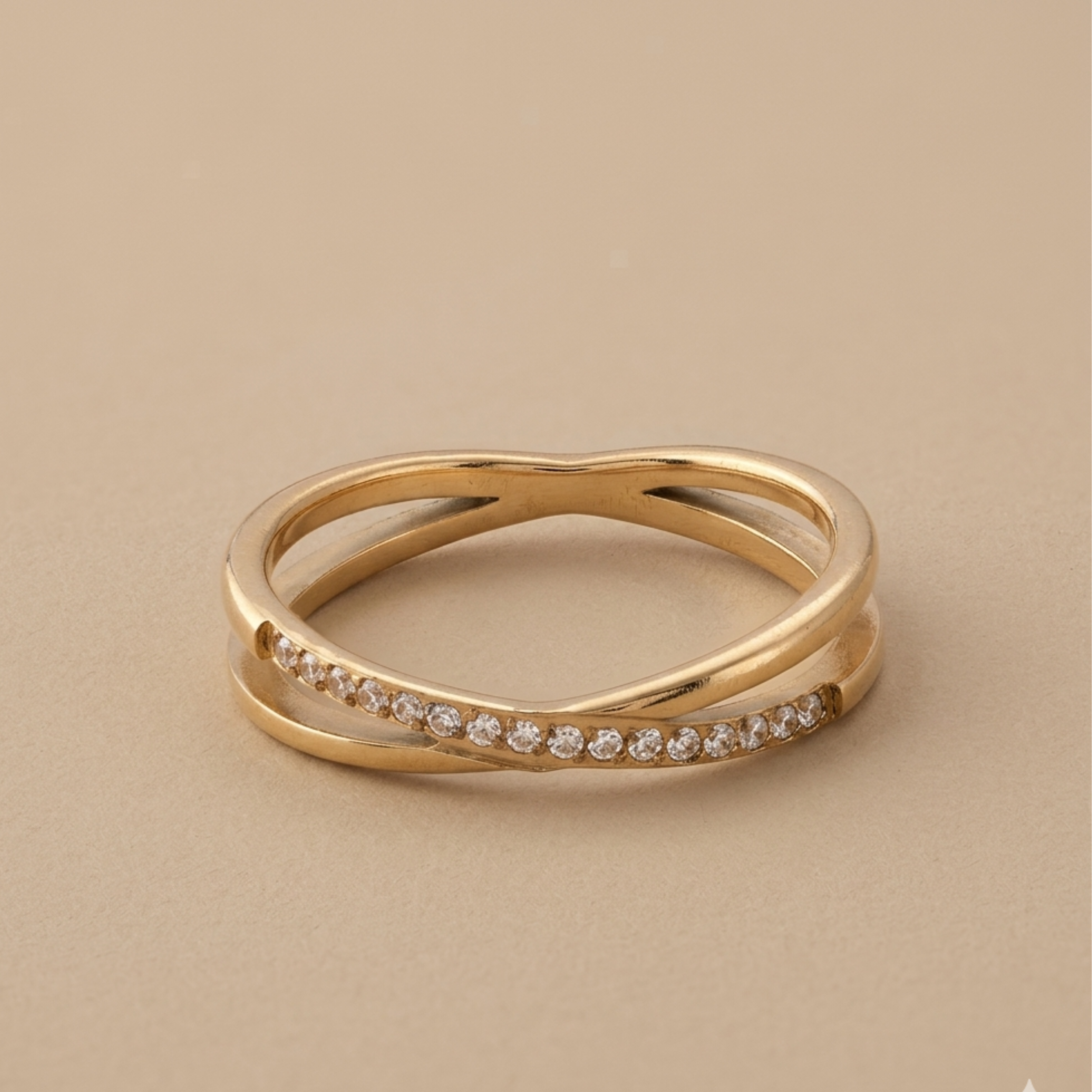 Clio Intertwined Stone Ring