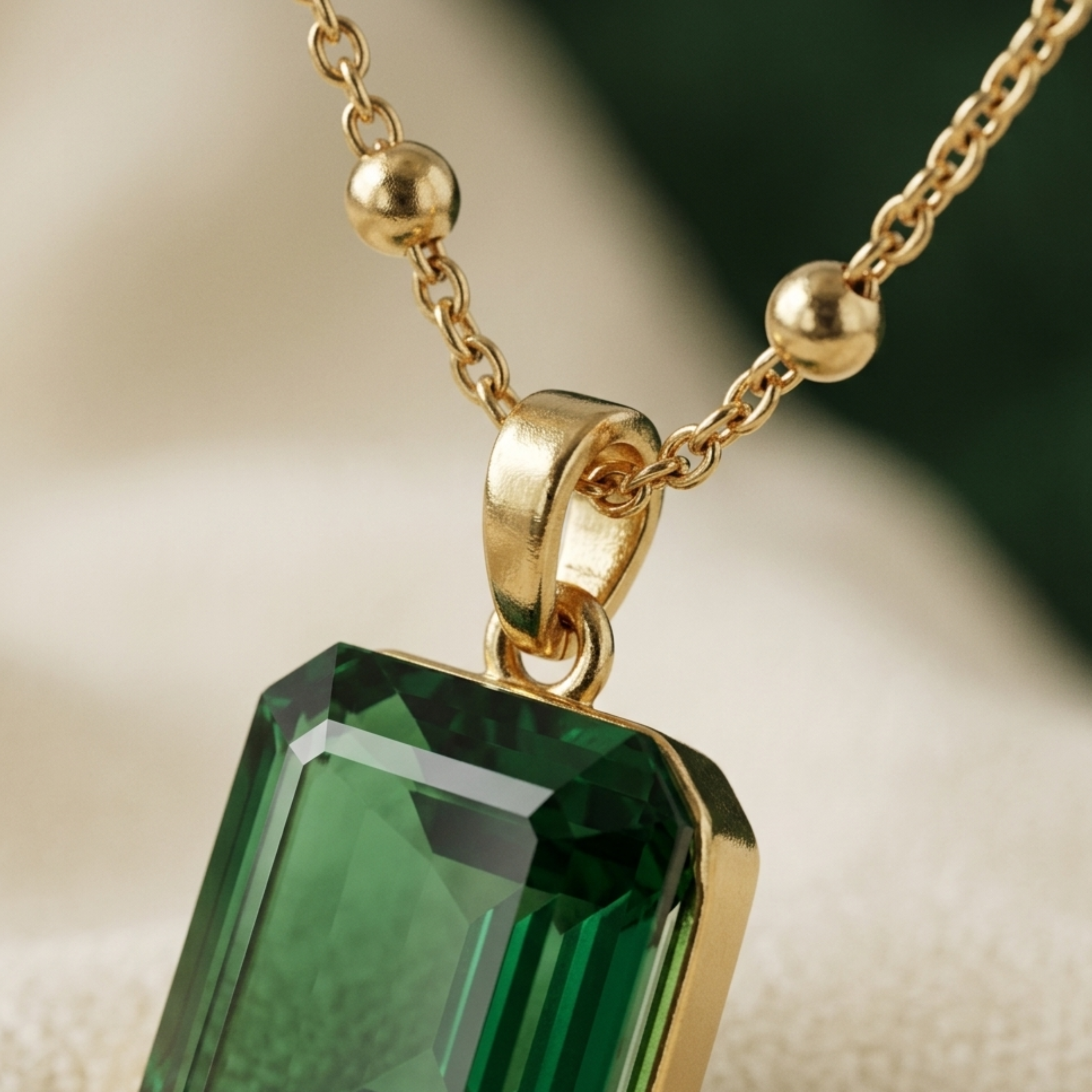 Silvana Luxe Emerald Necklace