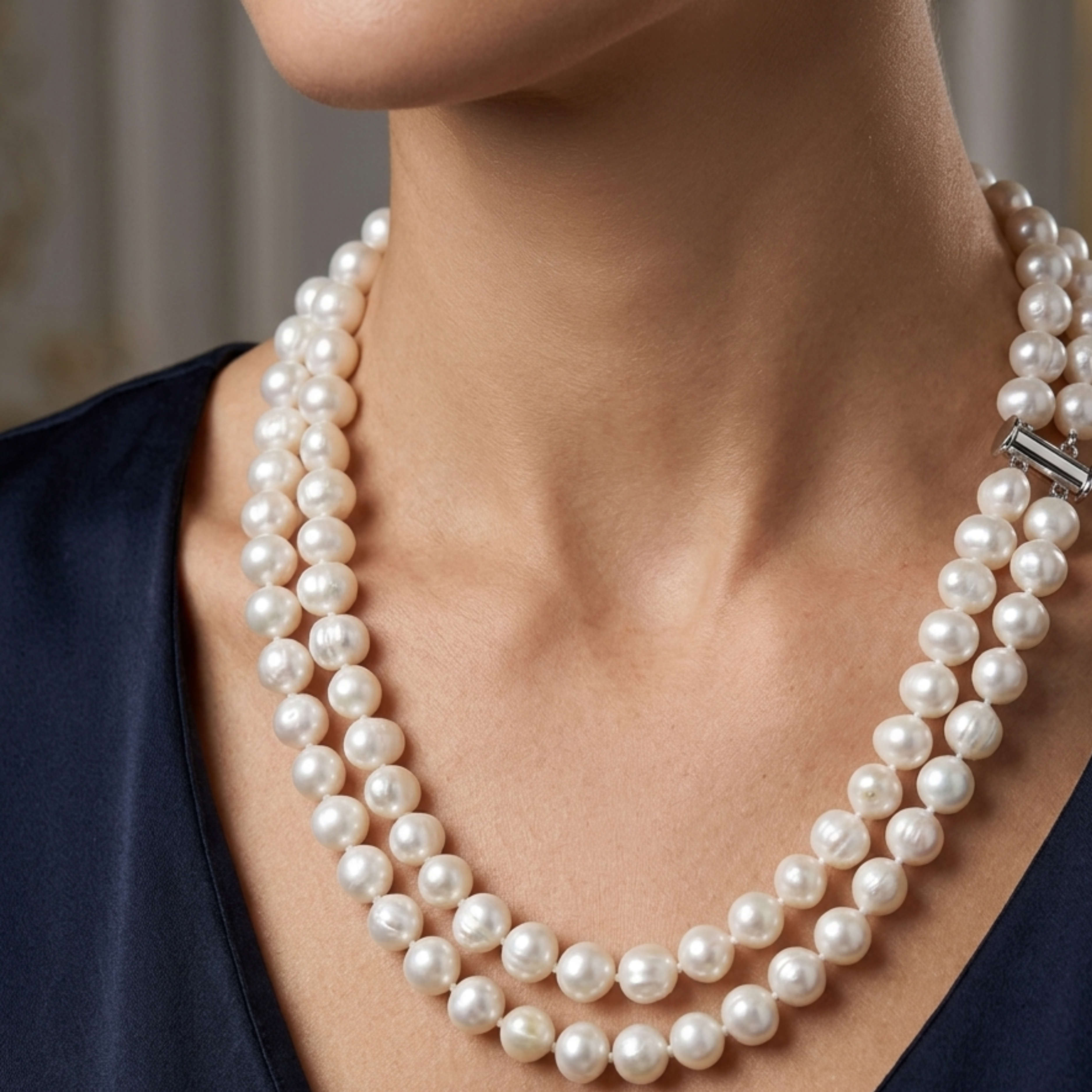 Abegaile Twin Pearl Necklace