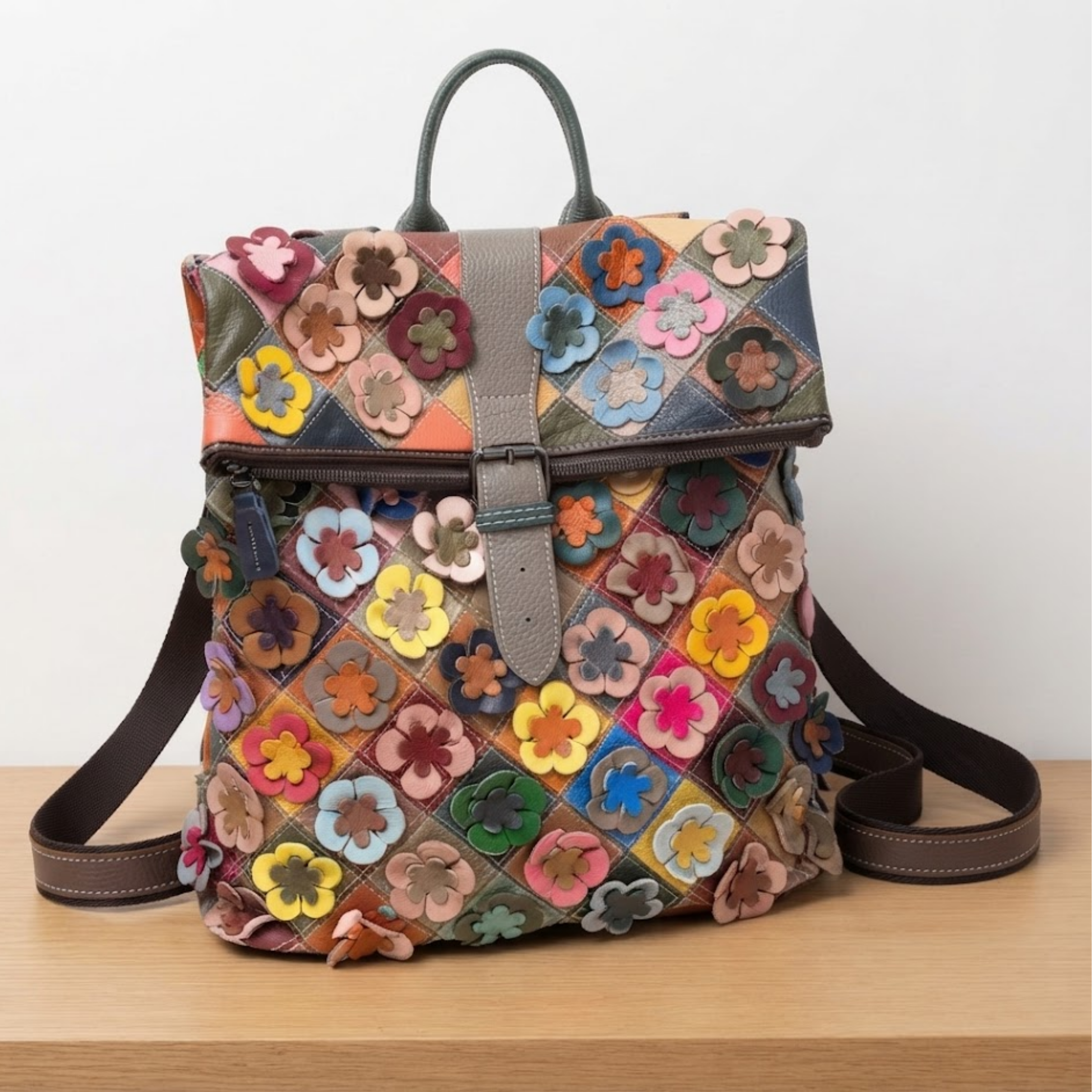 Borsa vivace in vera pelle Averia