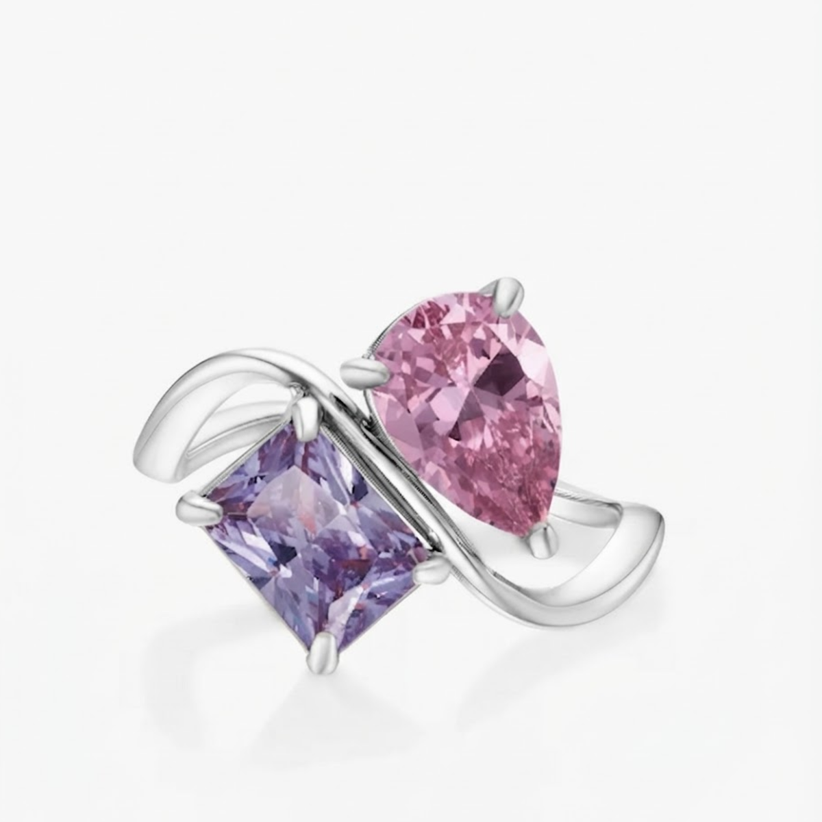 Bague en argent Alora Elouise avec pierre de naissance