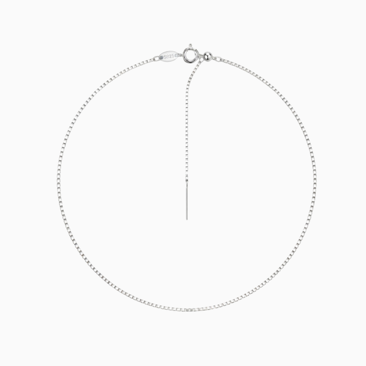 Collane - Collana argentata a maglie piene