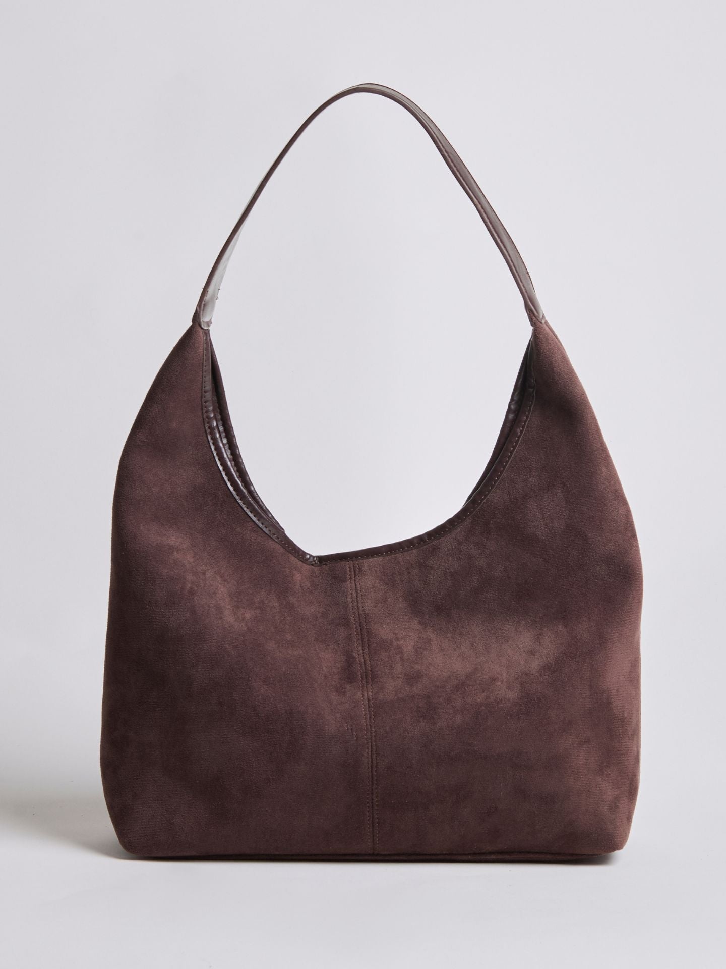 Elegant Vegan Leather Half-Moon Tote