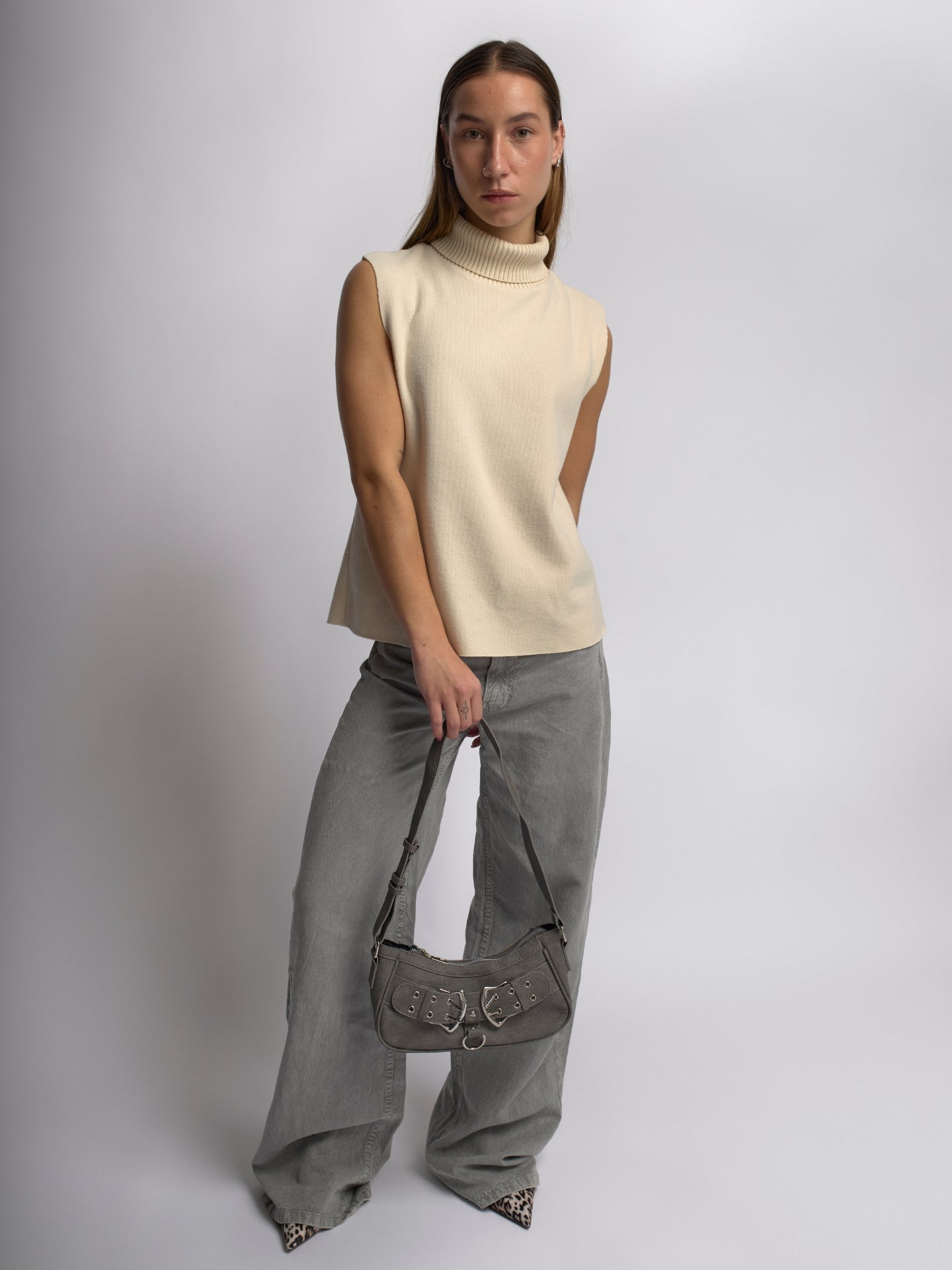 Mini Strap Zazie Leather Shoulder Bag