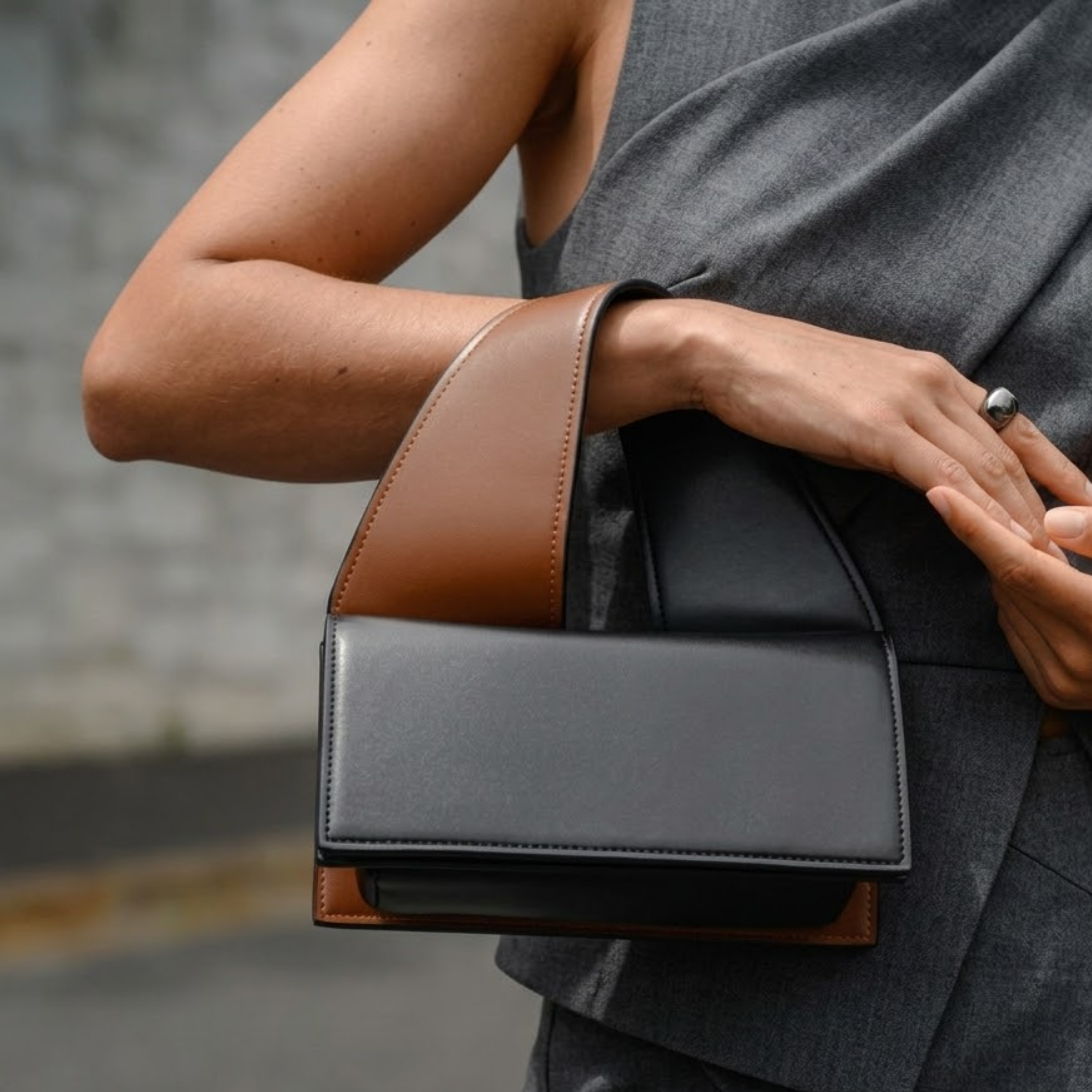 Selvianne Genuine Leather Handbag