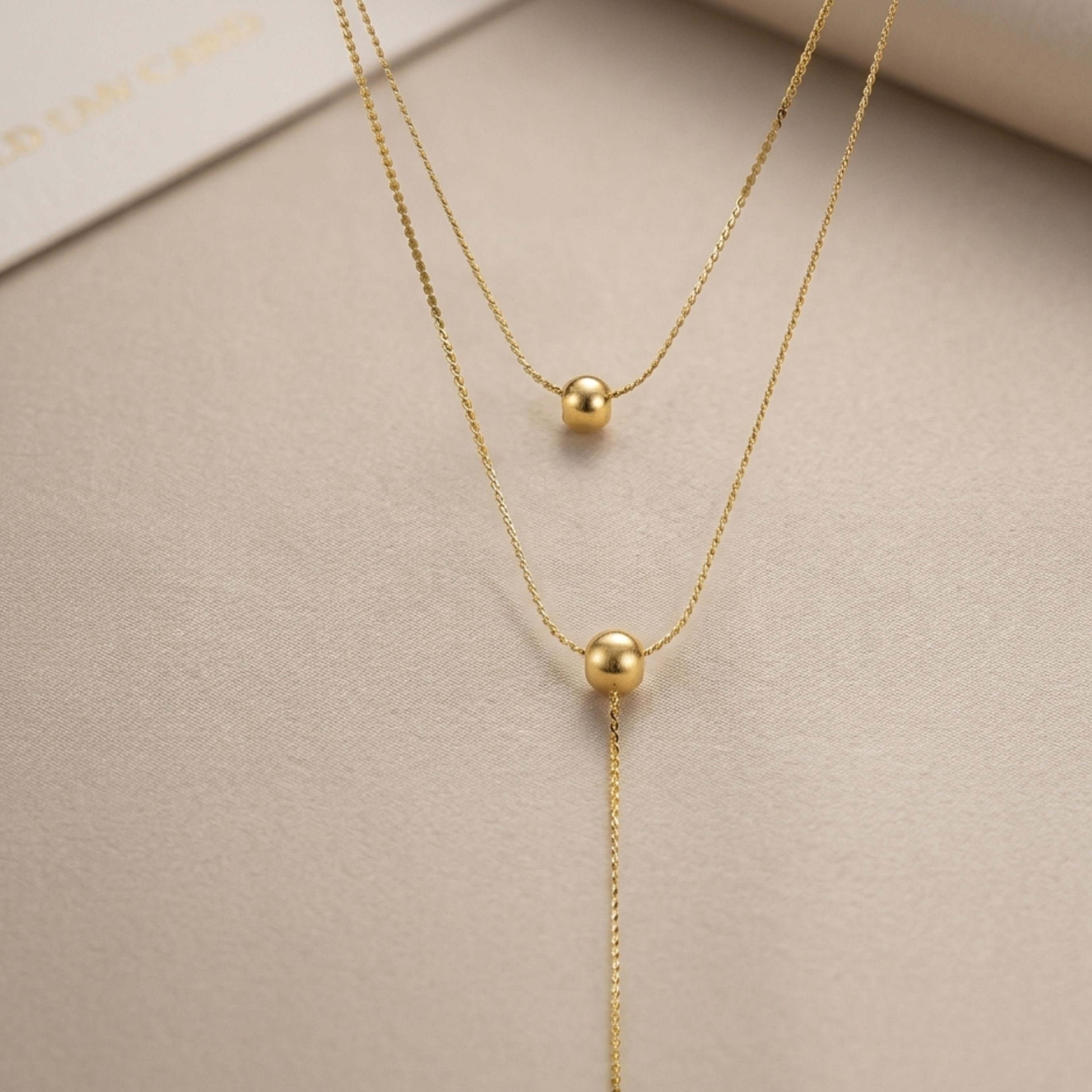 Marcelline Dangle Bead Necklace