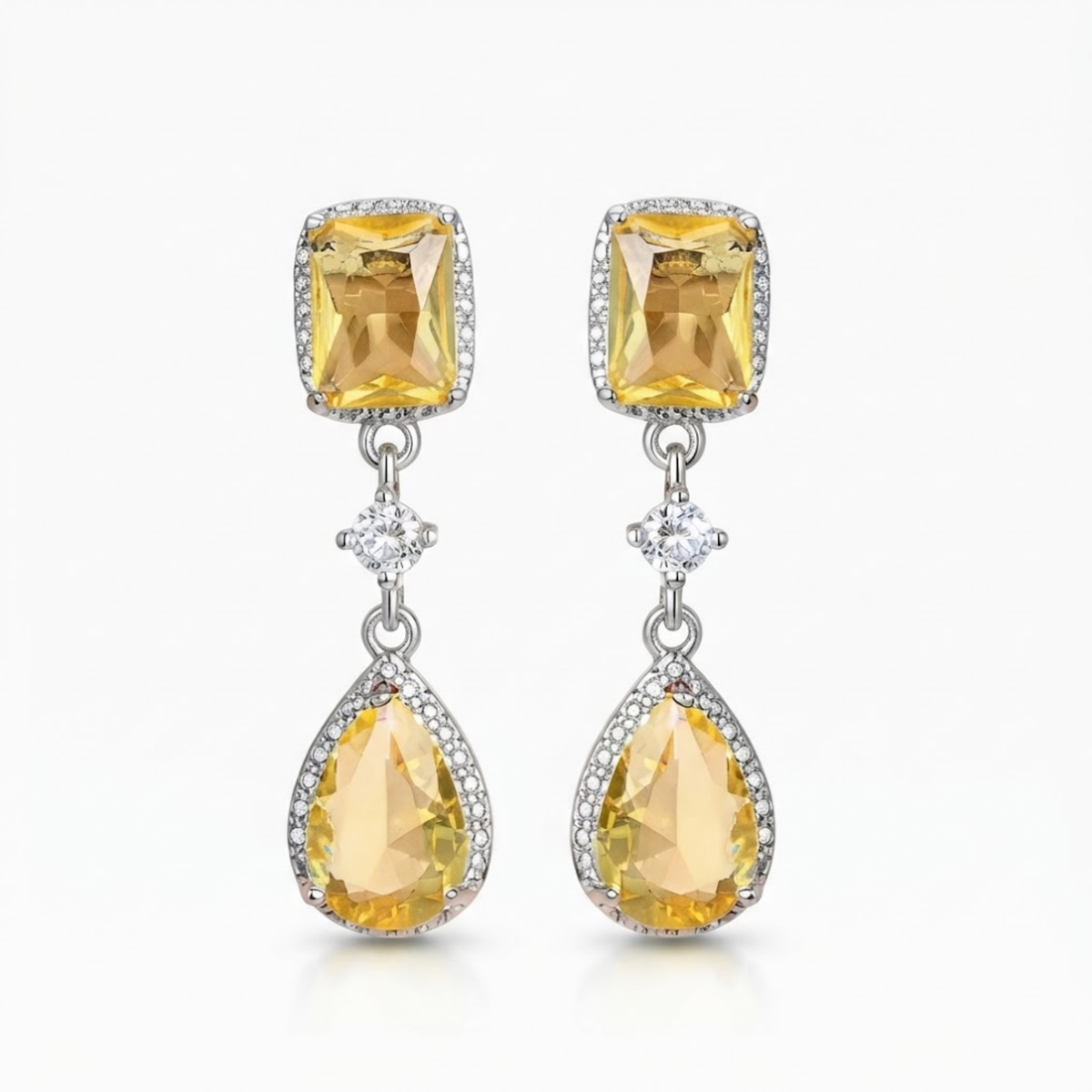 Boucles d’oreilles pendantes Fiona Crystal