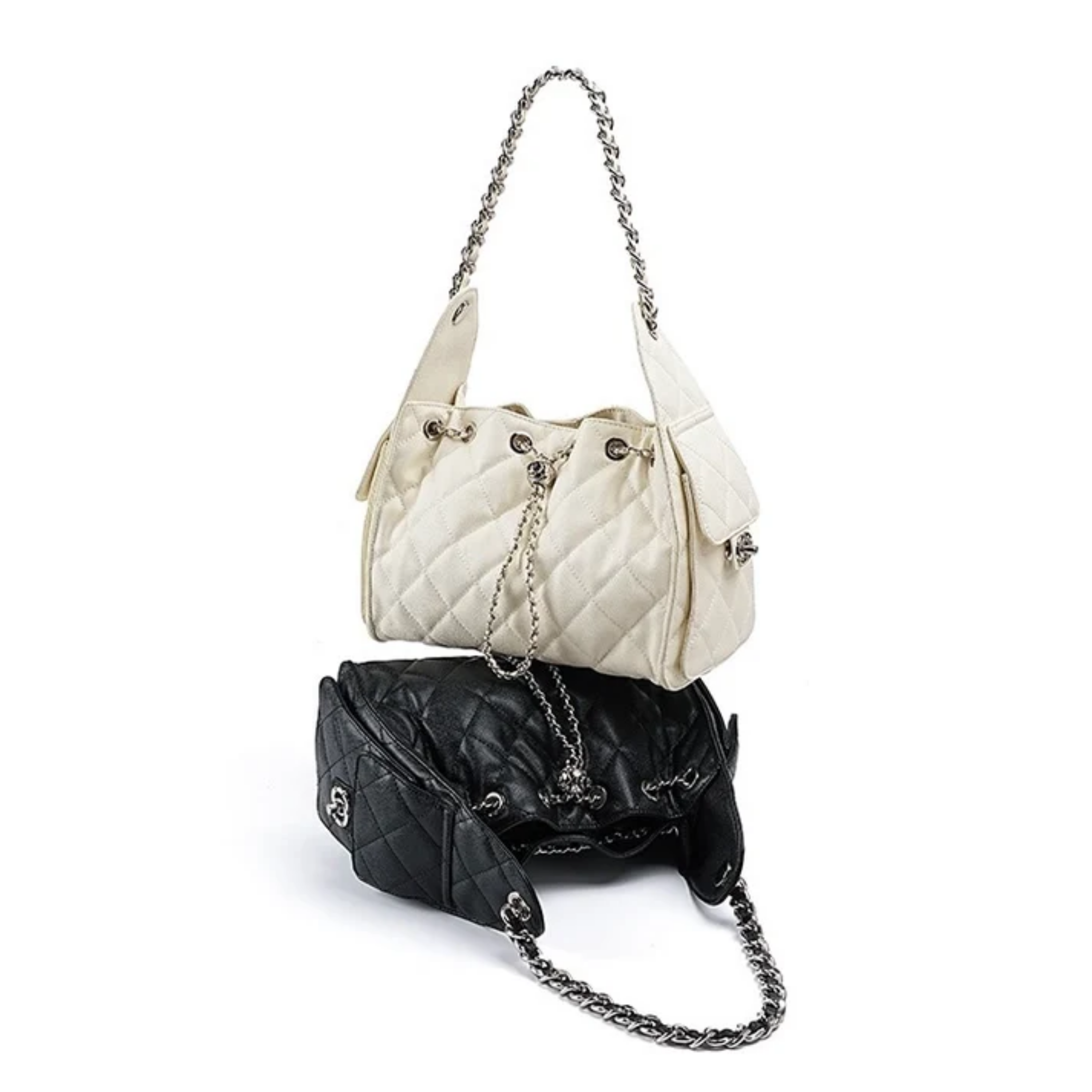 Elvra Genuine Leather Bucket Shoulder Bag