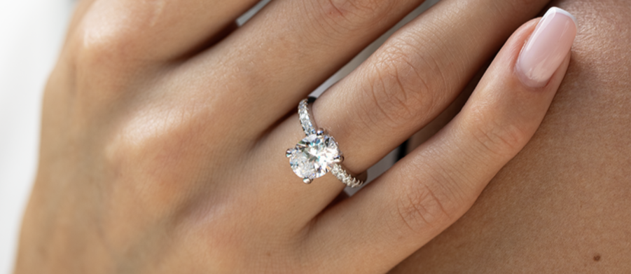 Eternal Radiance Moissanite Solitaire Ring