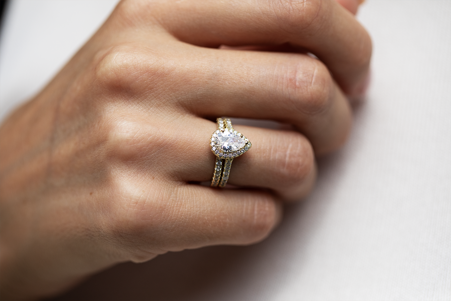 Isabella Moissanite Gold Ring
