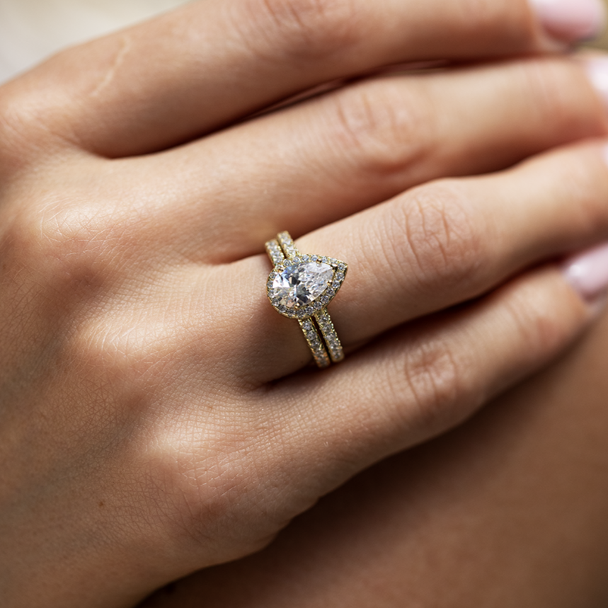 Isabella Moissanite Gold Ring