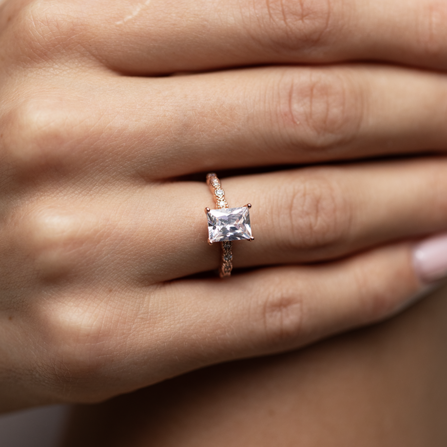 Eternal Grace Moissanite Solitaire Ring