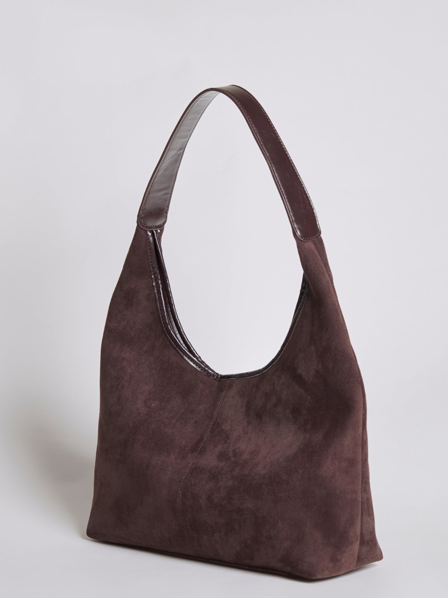 Elegant Vegan Leather Half-Moon Tote