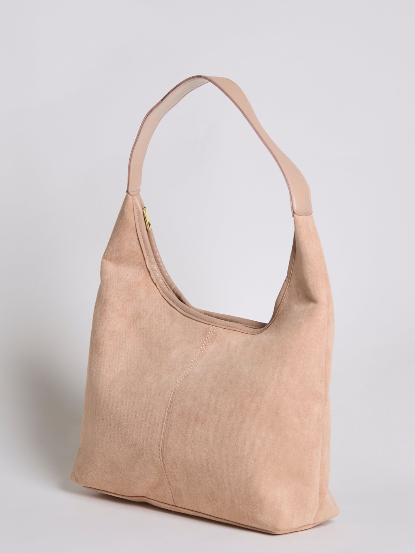 Elegant Vegan Leather Half-Moon Tote