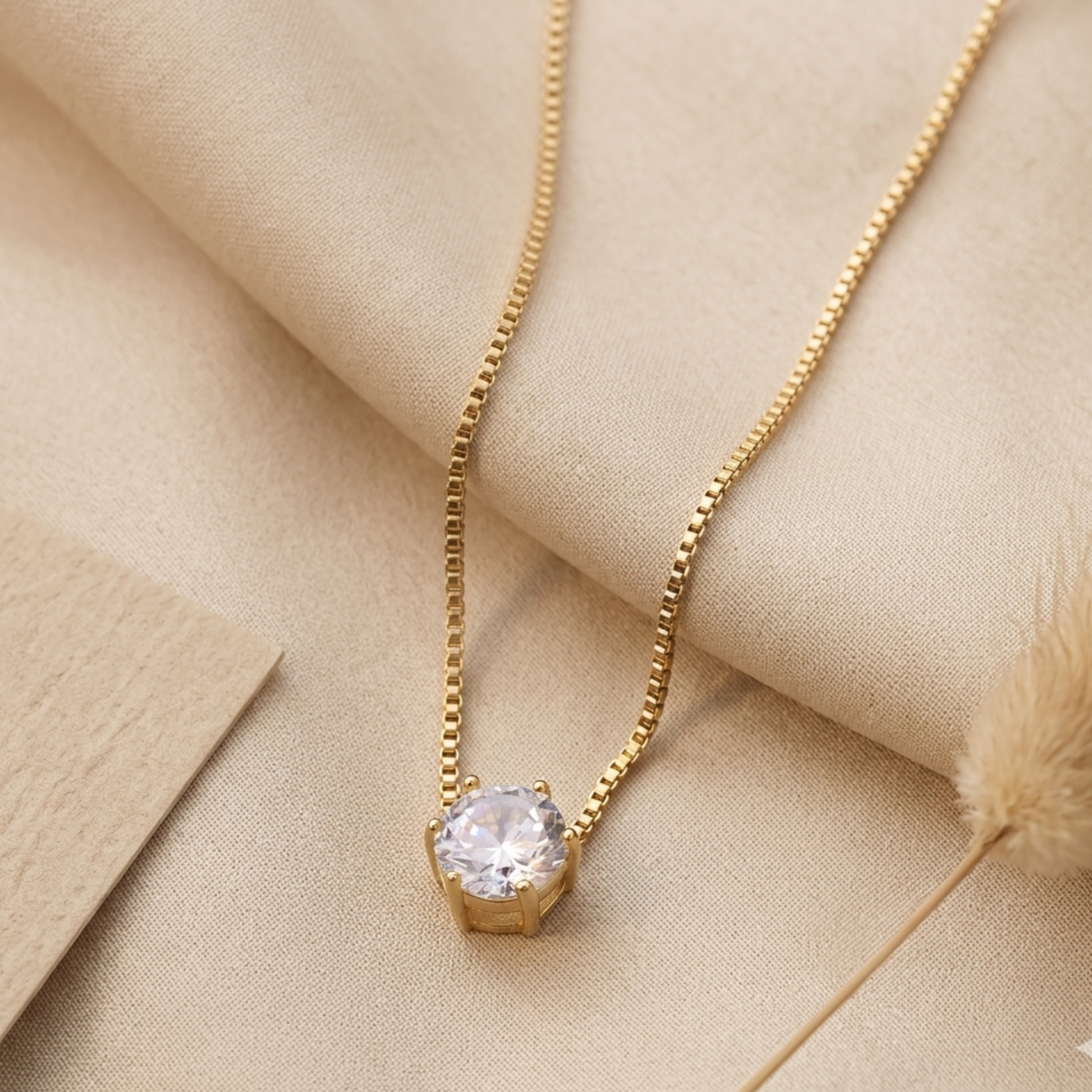 Nova Shine Solitaire Necklace