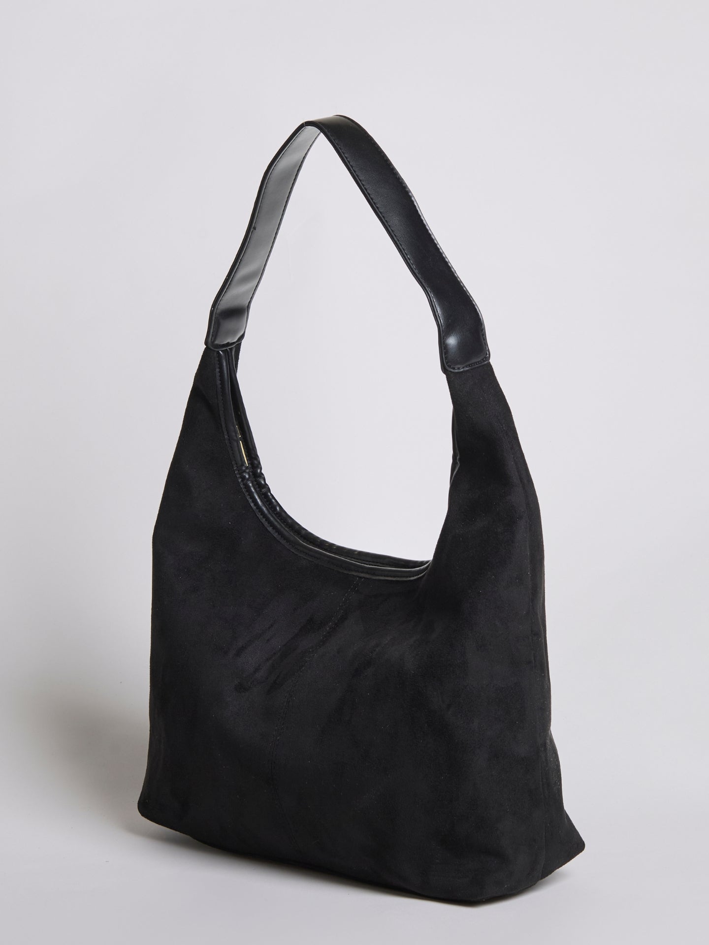 Elegant Vegan Leather Half-Moon Tote