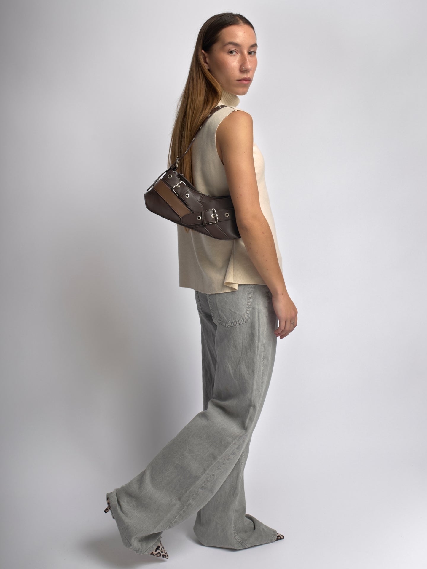 Mini Strap Chic Leather Shoulder Bag