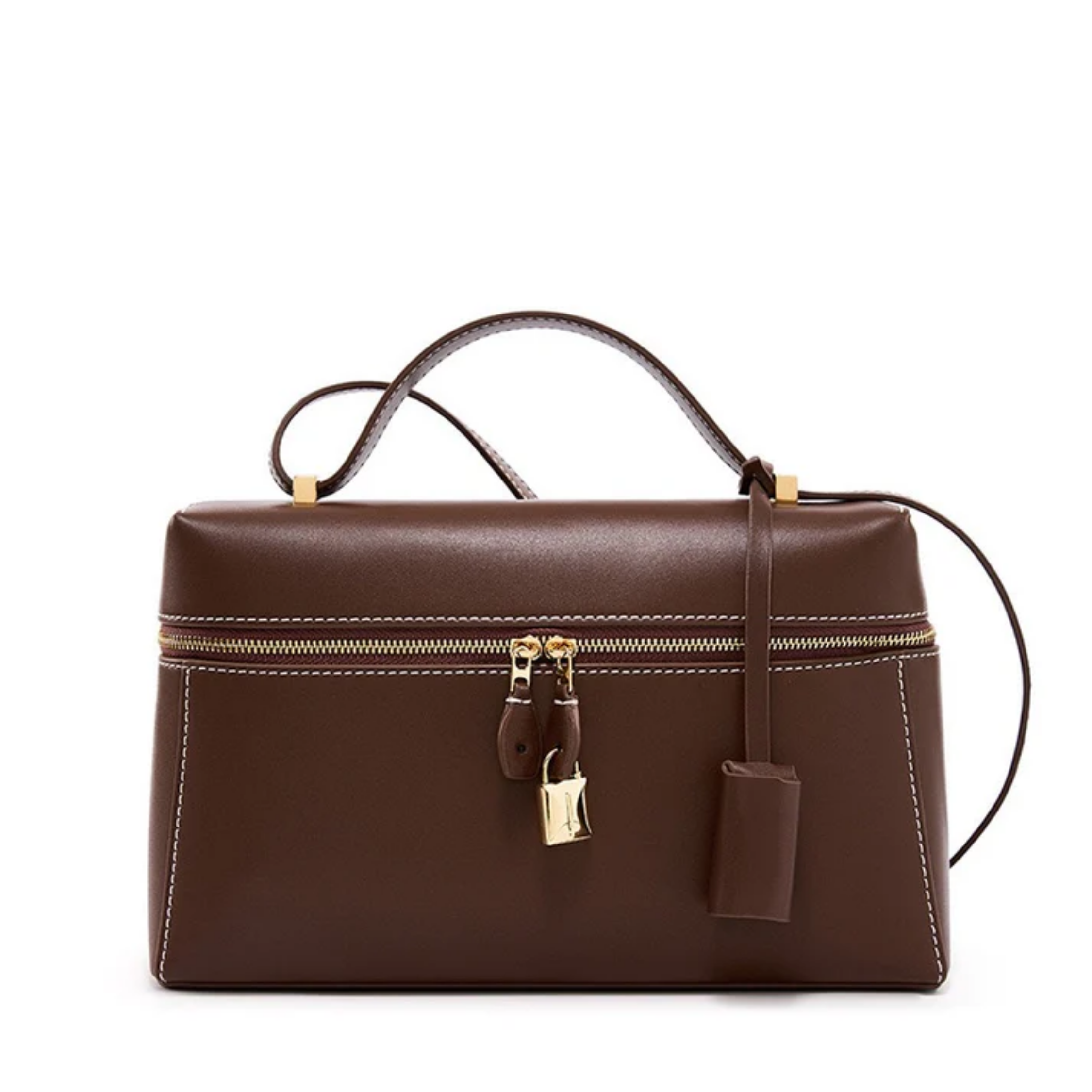 Fioréva Genuine Leather Crossbody Bucket Bag