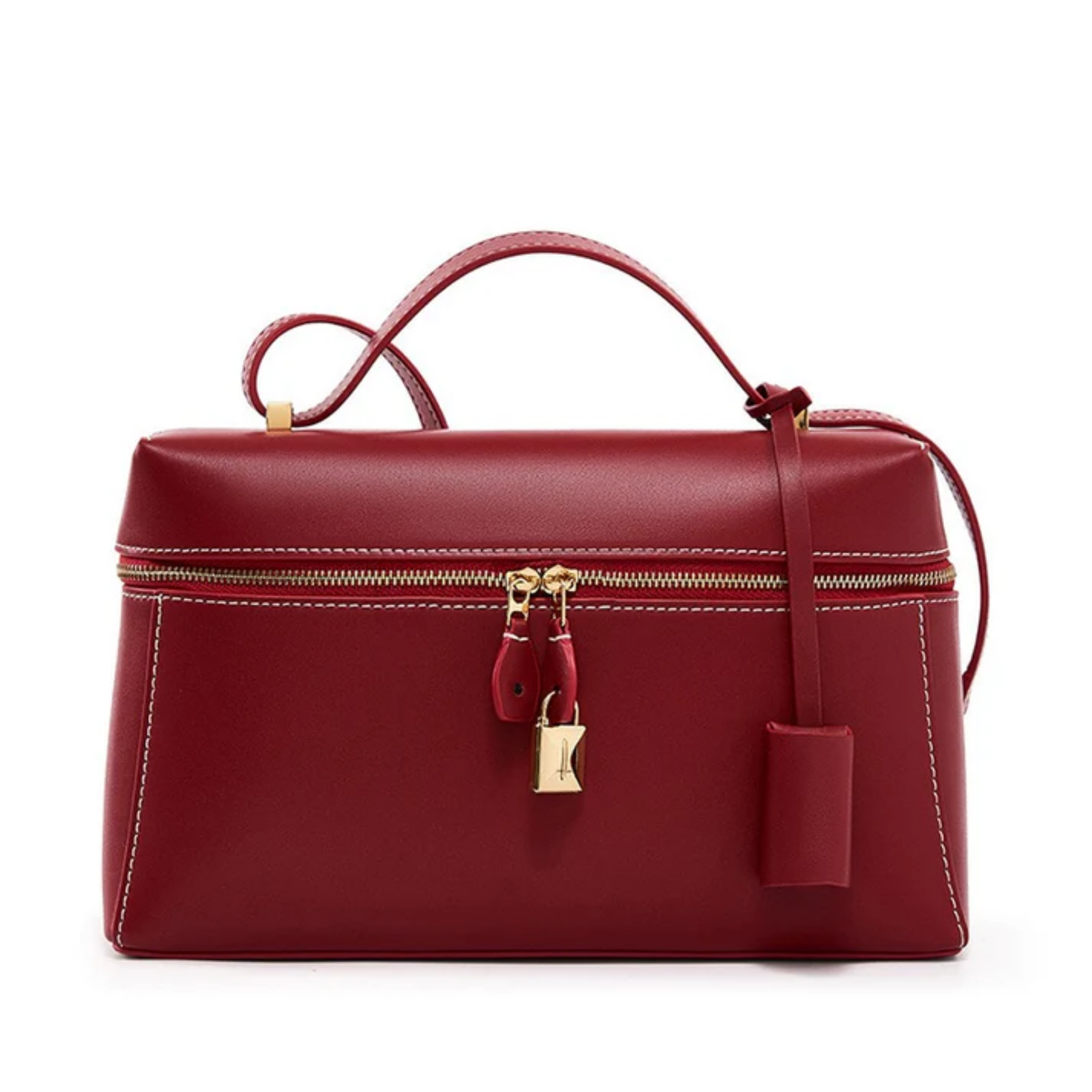 Fioréva Genuine Leather Crossbody Bucket Bag