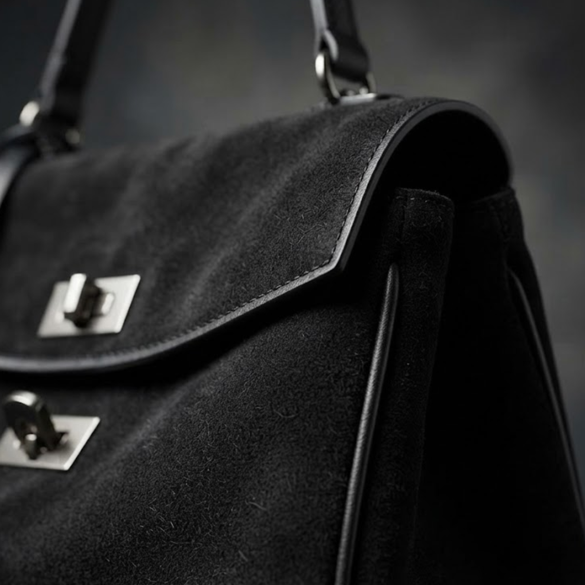 Elarna Vegan Suede Chic Handbag