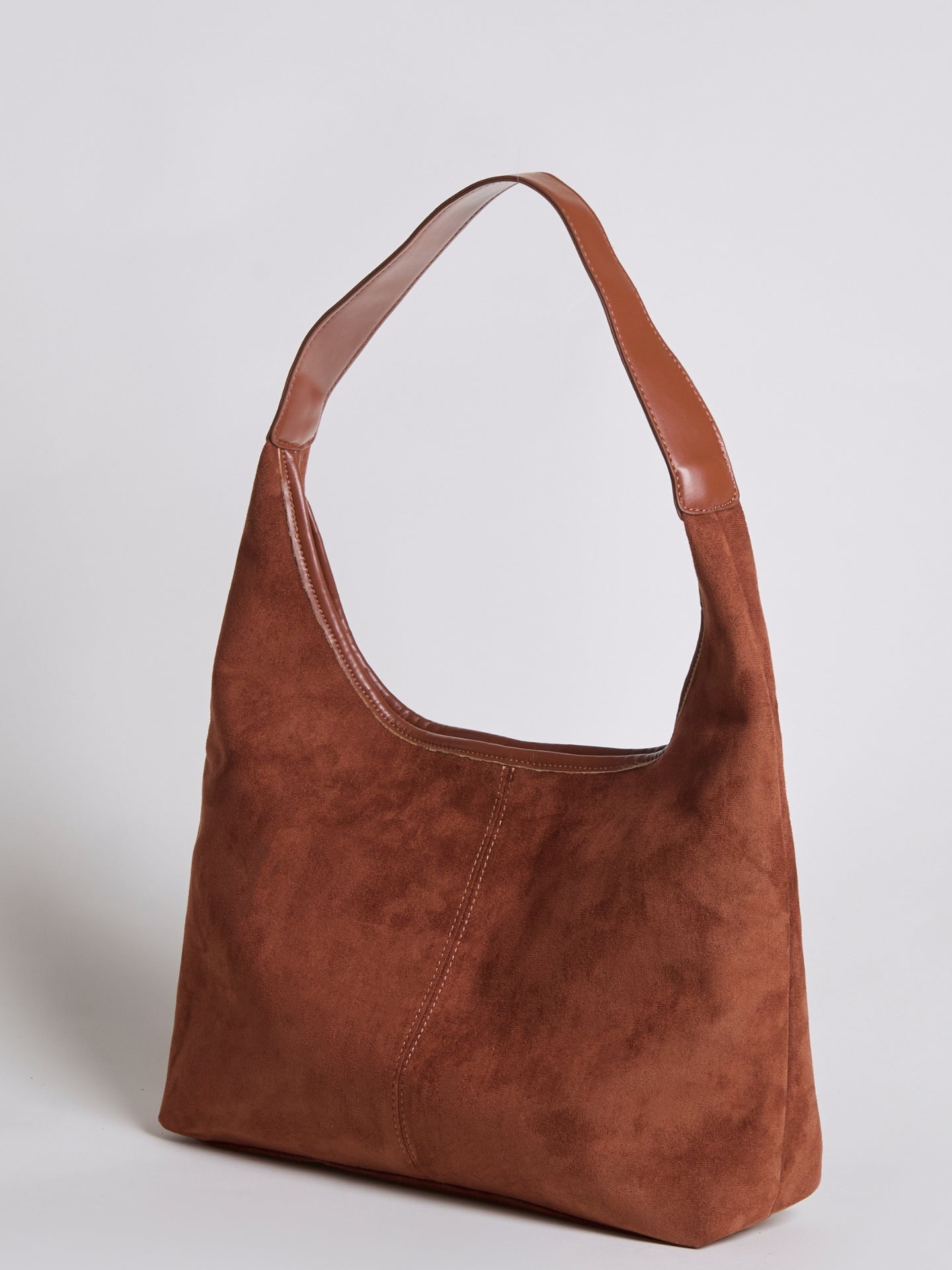 Elegant Vegan Leather Half-Moon Tote