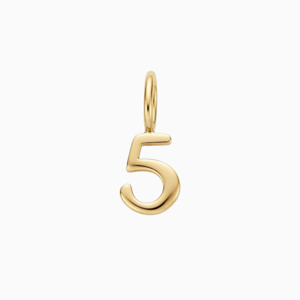 Breloques - Pendentif doré numéro 5
