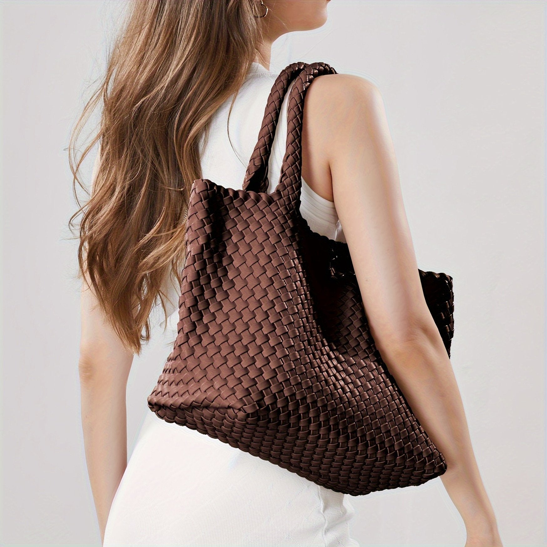 Elara Woven Luxe Tote