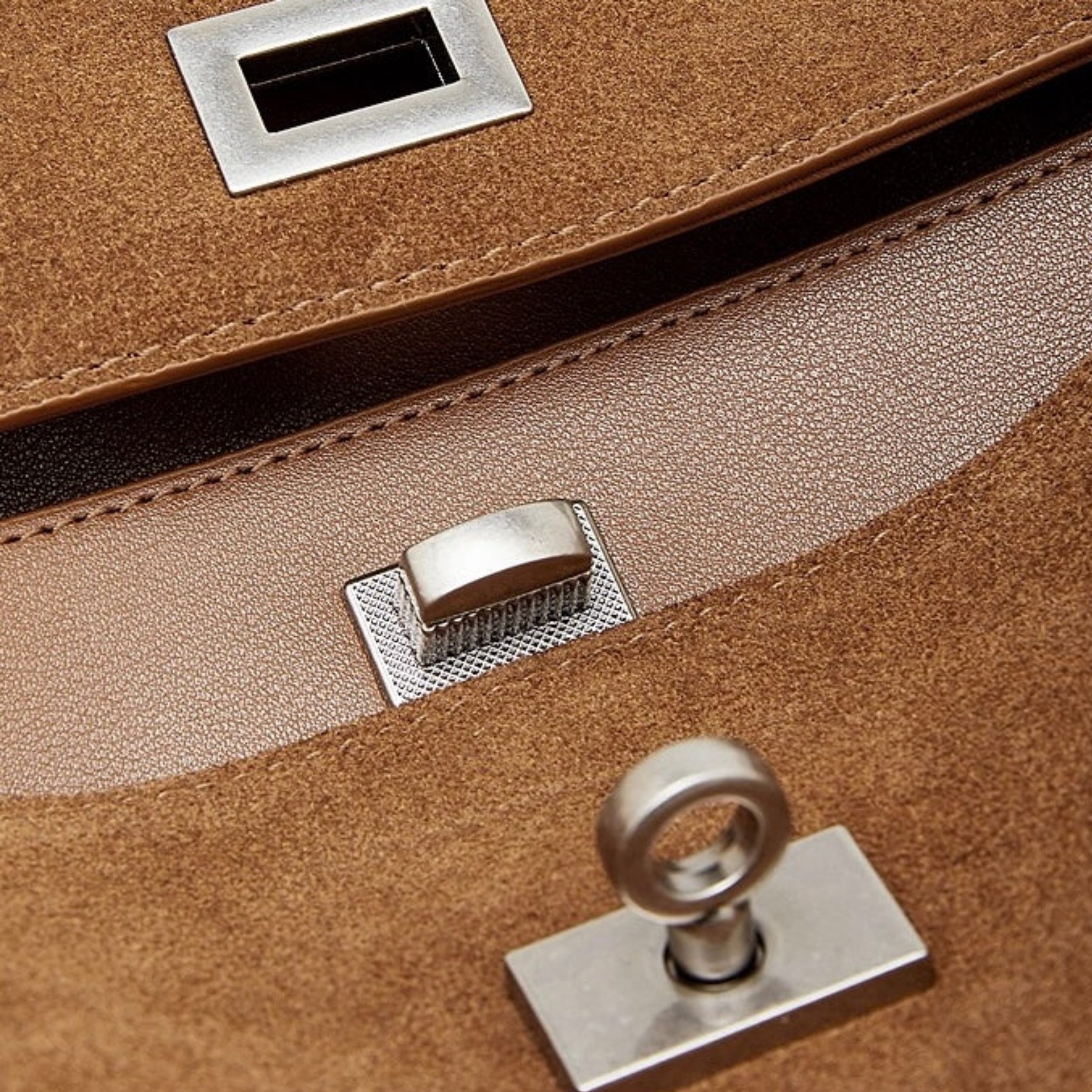 Sylvae Soft Suede Genuine Leather Top-Handle Bag