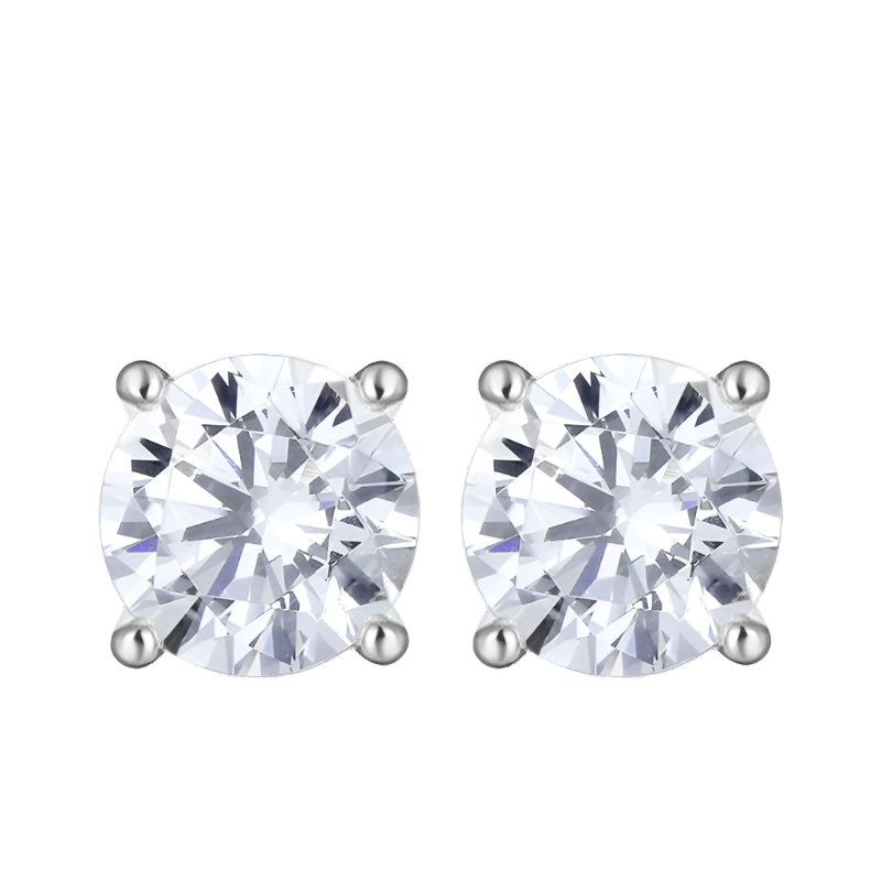 Radiant Elegance CZ Stud Earrings