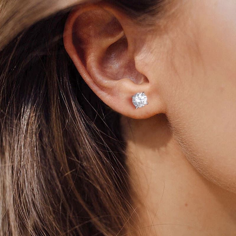 Radiant Elegance CZ Stud Earrings