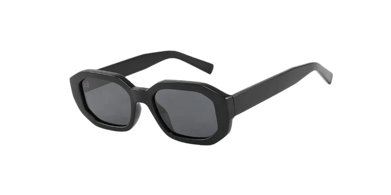 Urban Edge Geometric Blackout Sunglasses