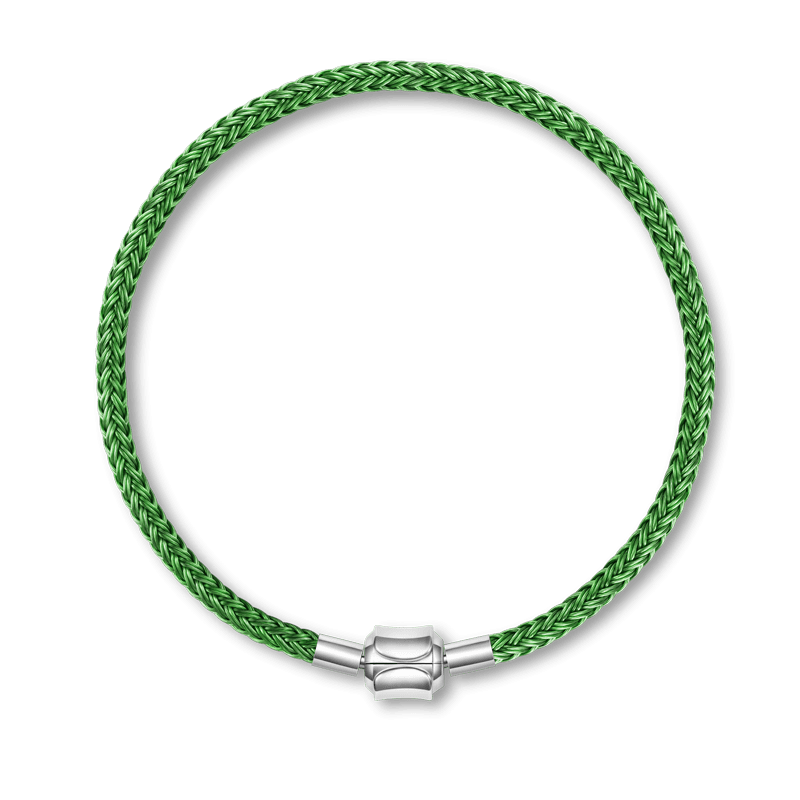 Emerald Elegance Charm Bracelet
