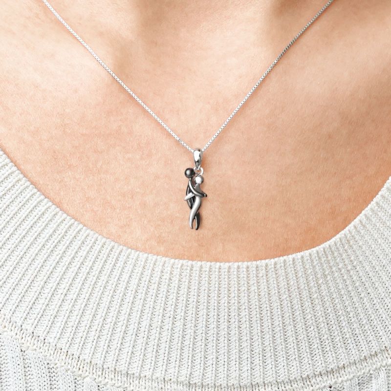 Eternal Embrace Sterling Silver Necklace