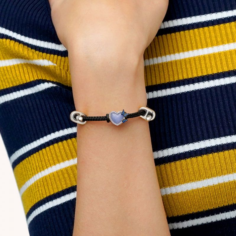 Midnight Elegance Adjustable Charm Bracelet