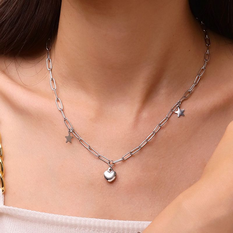 Celestial Heart Sterling Silver Necklace