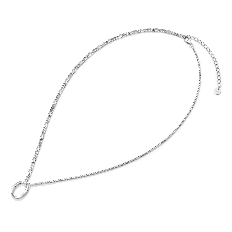Eternal Elegance Asymmetric Oval Link Necklace