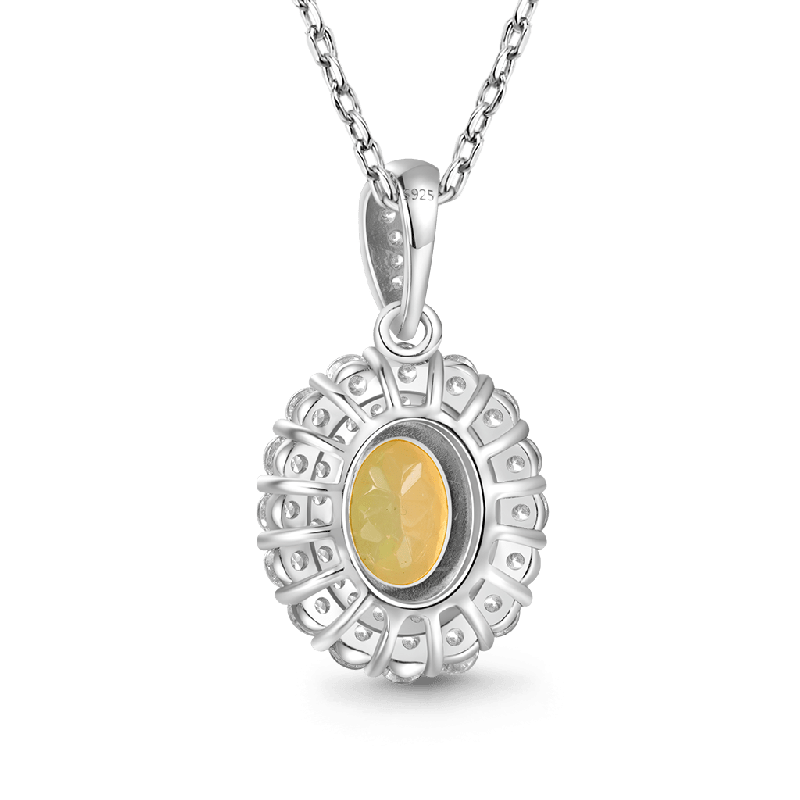 Eternal Sunshine Citrine Opal Pendant Necklace