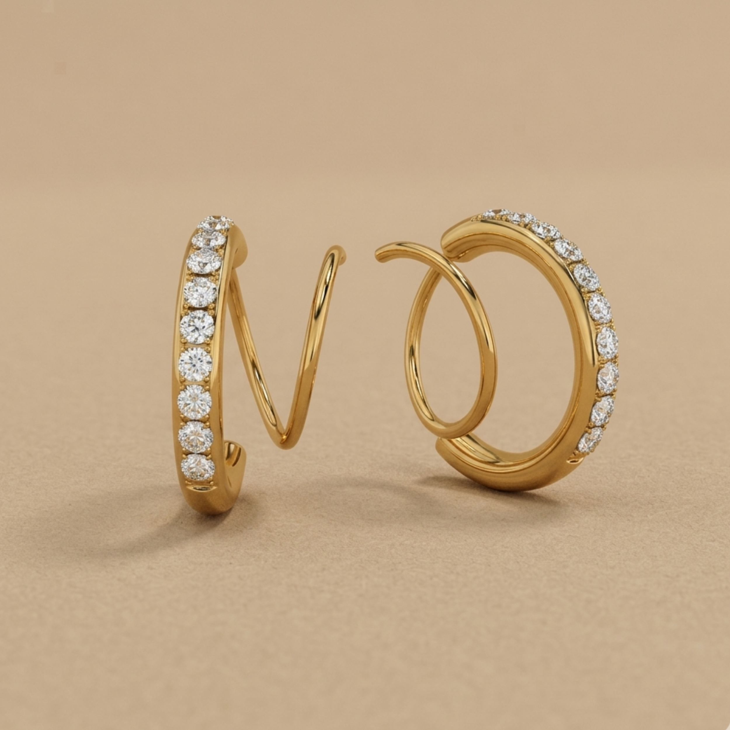 Lyra Curved Embrace Luxe Earrings