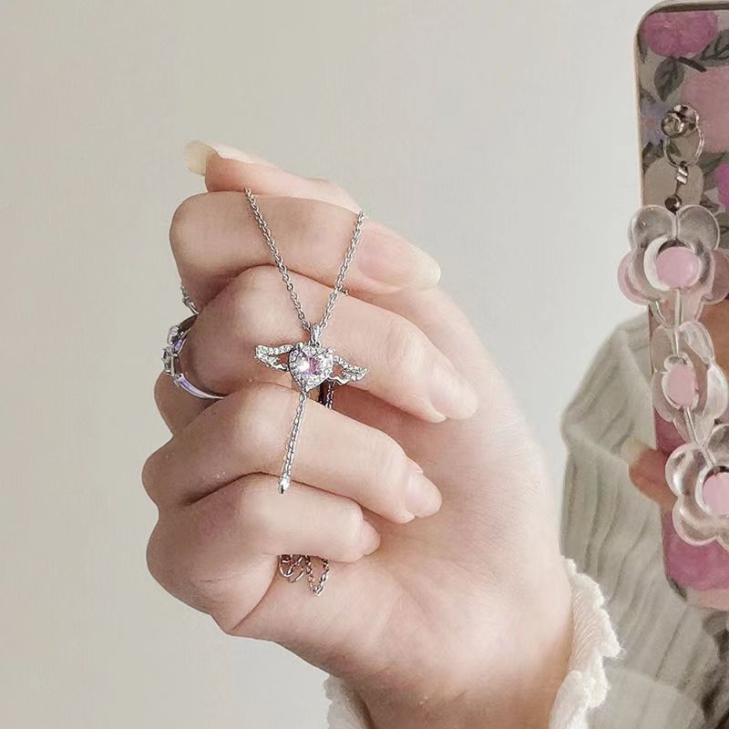 Angel’s Embrace Heart & Wings Necklace