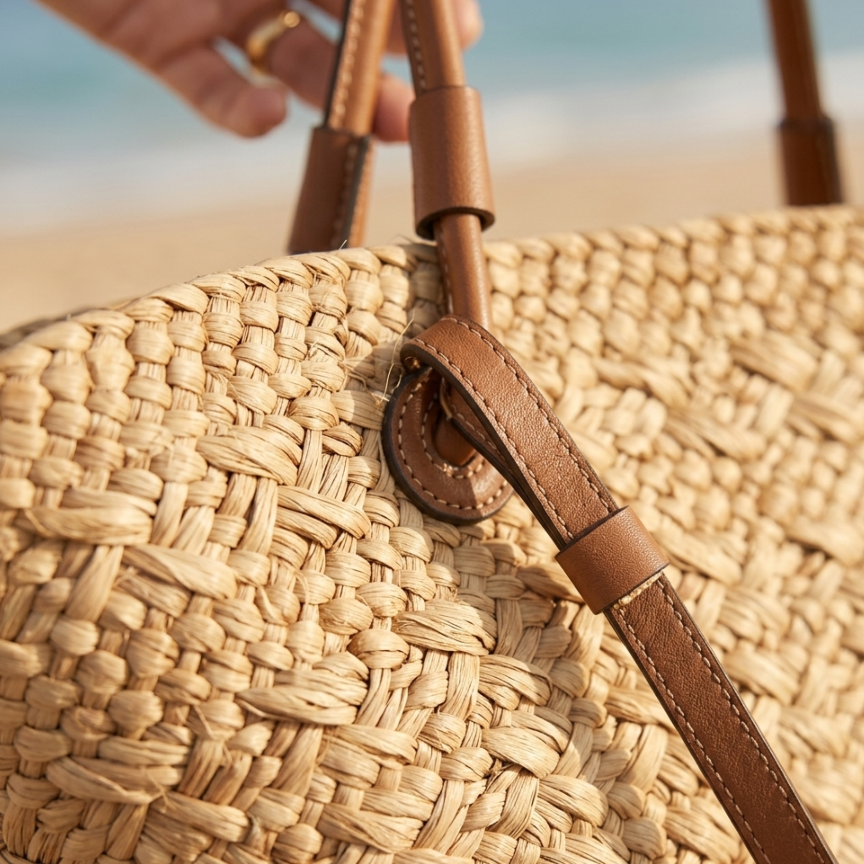 Handcrafted Rattan Wicker Summer Tote Bag – Sustainable Bags